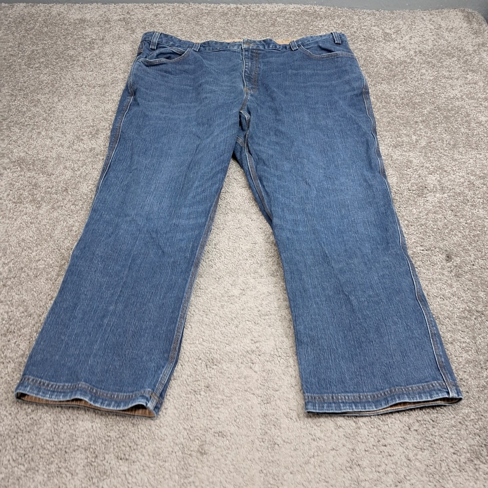 Duluth Trading Co Flex Ballroom Jeans Mens 46x30 Relaxed Fit Blue Indigo Denim